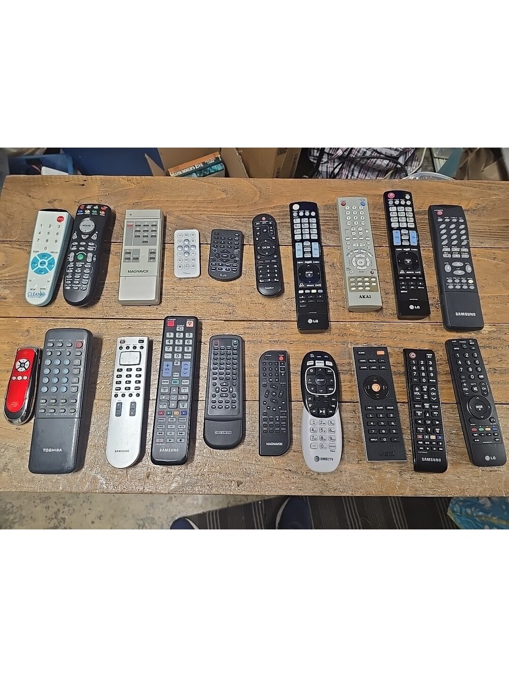 Lot of 20 Mixed Remote Controls Samsung LG Akai Curtis Magnavox Toshiba